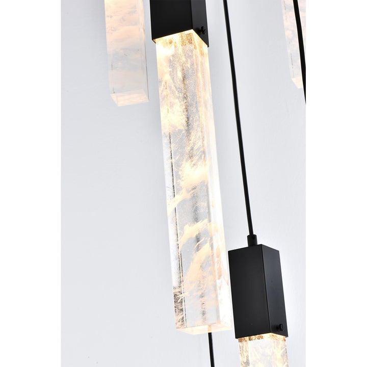 30 Inch Chandelier In Black - View 5 - Joshua Marshal