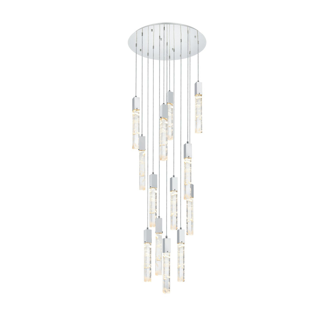 30 Inch Chandelier In Chrome - View 3 - Joshua Marshal