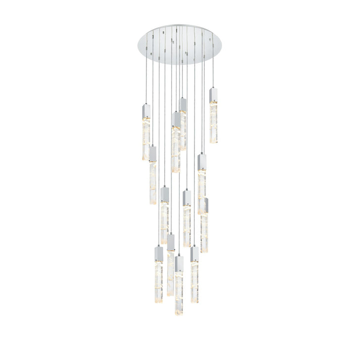 30 Inch Chandelier In Chrome - View 3 - Joshua Marshal