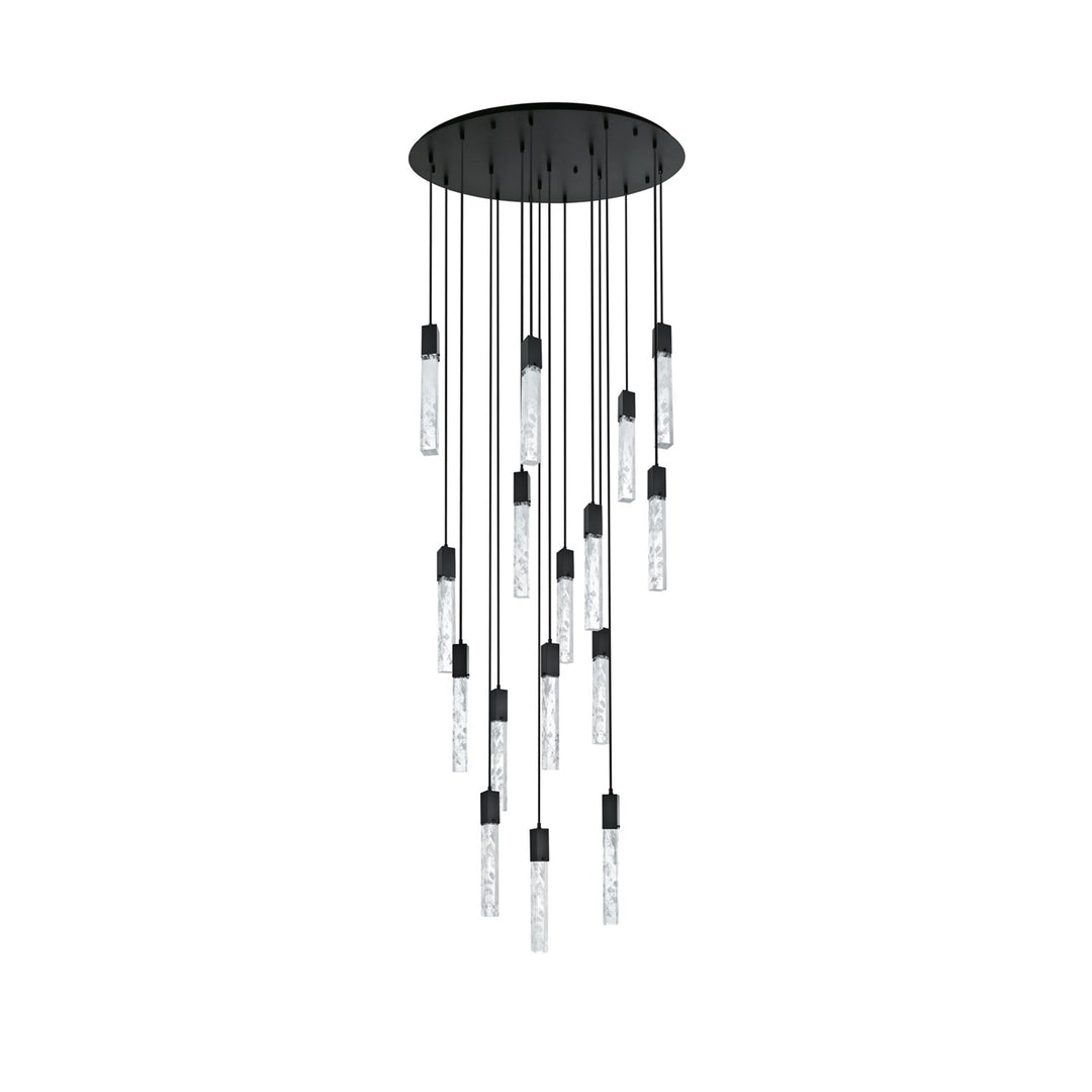 36 Inch Chandelier In Black - View 3 - Joshua Marshal