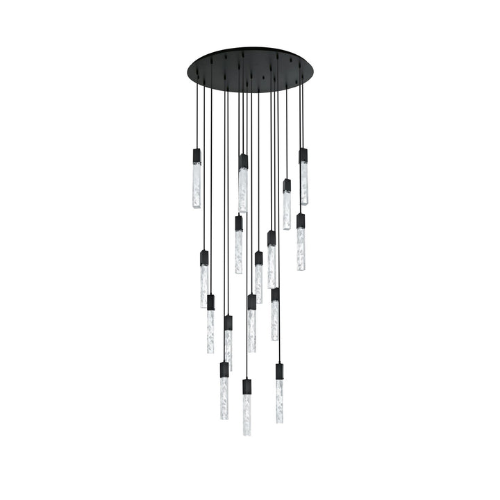36 Inch Chandelier In Black - View 3 - Joshua Marshal