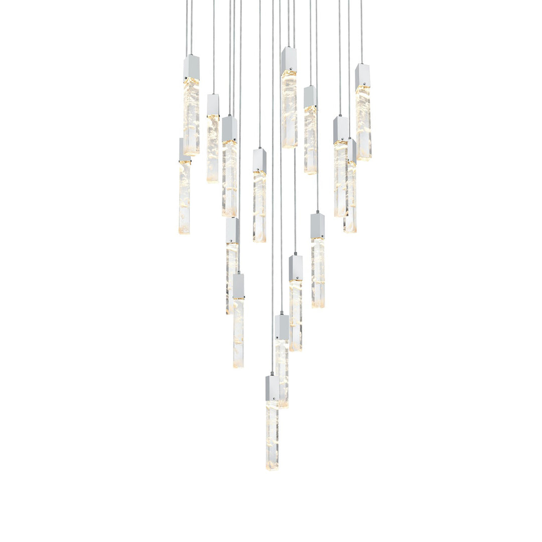 36 Inch Chandelier In Chrome - View 4 - Joshua Marshal
