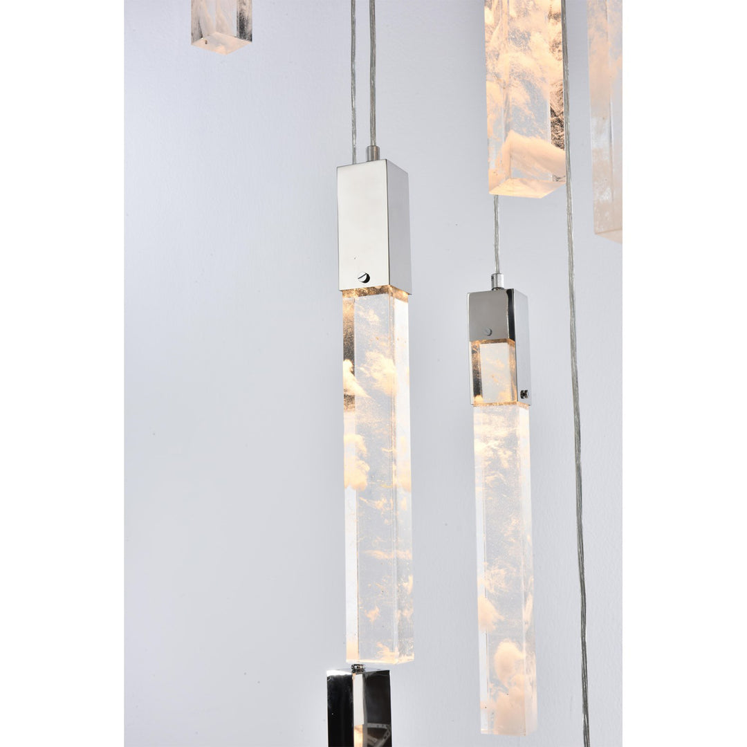 36 Inch Chandelier In Chrome - View 5 - Joshua Marshal