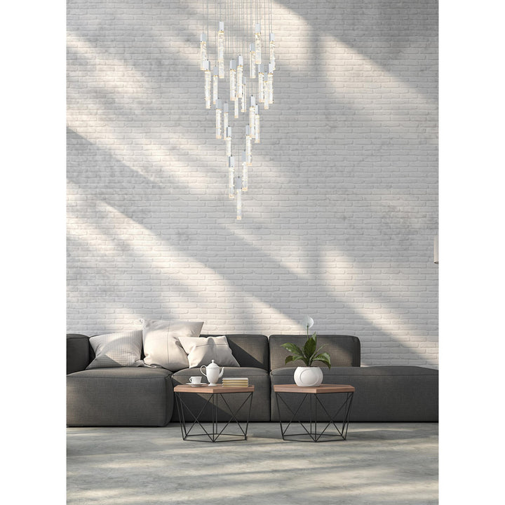 42 Inch Chandelier In Chrome - View 2 - Joshua Marshal