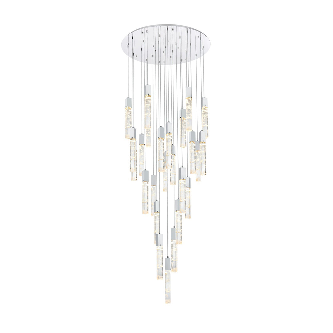 42 Inch Chandelier In Chrome - View 3 - Joshua Marshal