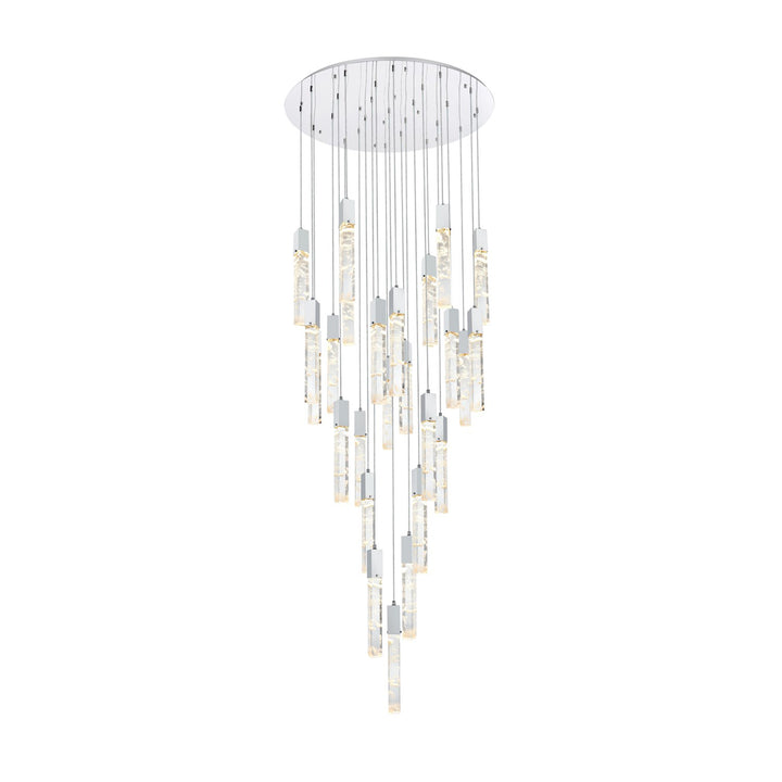 42 Inch Chandelier In Chrome - View 3 - Joshua Marshal