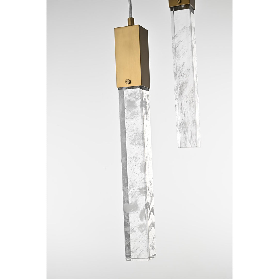 42 Inch Chandelier In Satin Gold - View 6 - Joshua Marshal