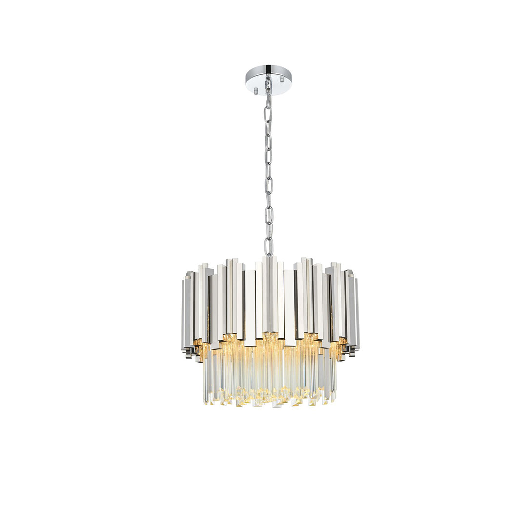 16 Inch Chandelier In Chrome - View 3 - Joshua Marshal