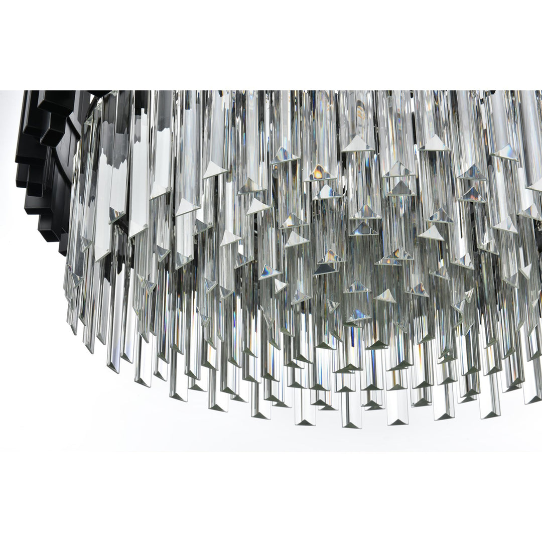 24 Inch Chandelier In Black - View 6 - Joshua Marshal