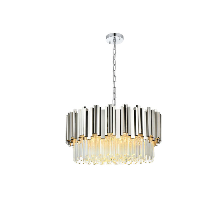 24 Inch Chandelier In Chrome - View 3 - Joshua Marshal
