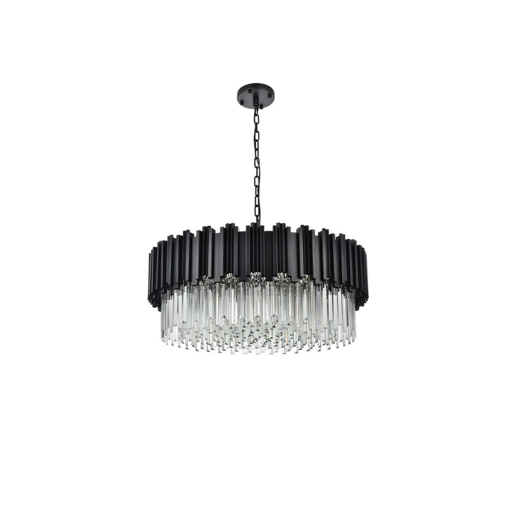 32 Inch Chandelier In Black - View 5 - Joshua Marshal