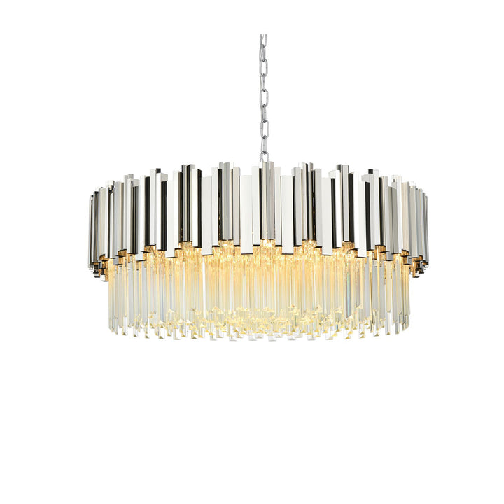 32 Inch Chandelier In Chrome - View 4 - Joshua Marshal