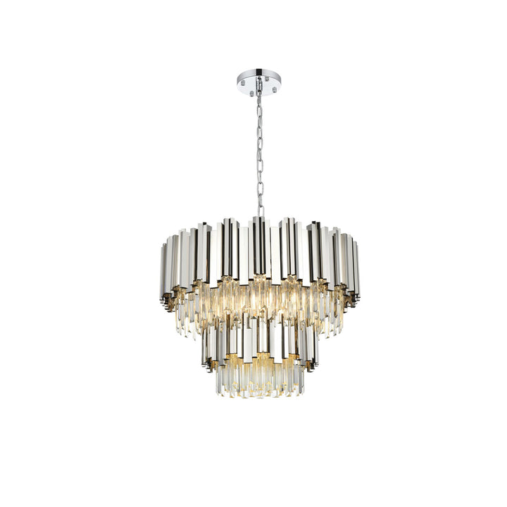 24 Inch Chandelier In Chrome - View 3 - Joshua Marshal