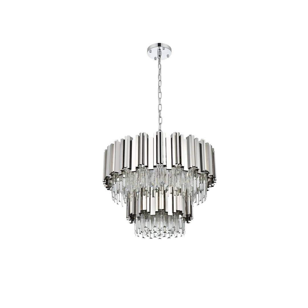 24 Inch Chandelier In Chrome - View 6 - Joshua Marshal