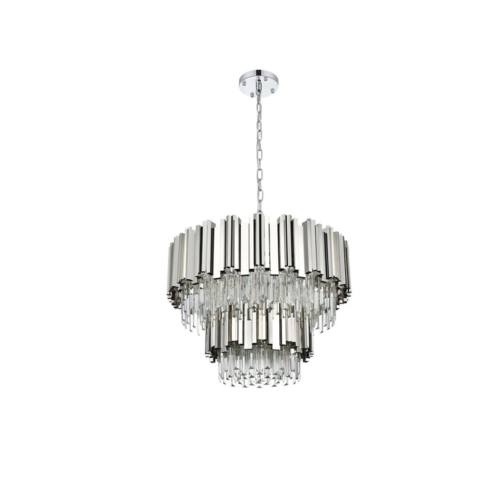 24 Inch Chandelier In Chrome - View 6 - Joshua Marshal