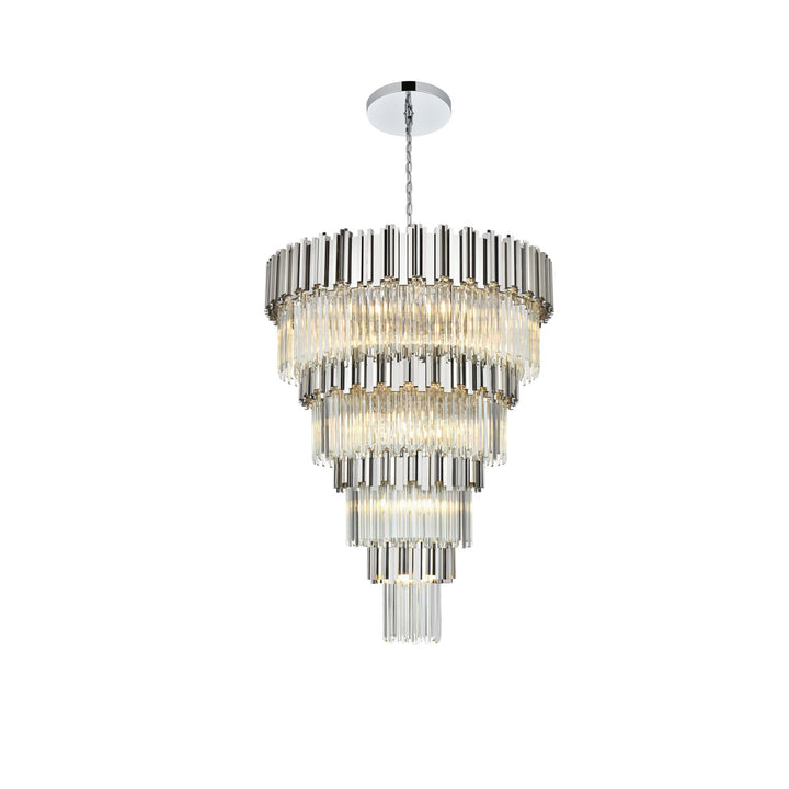 40 Inch Chandelier In Chrome - View 3 - Joshua Marshal