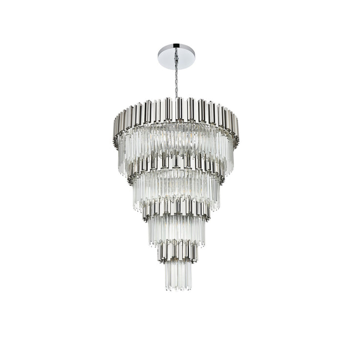 40 Inch Chandelier In Chrome - View 4 - Joshua Marshal