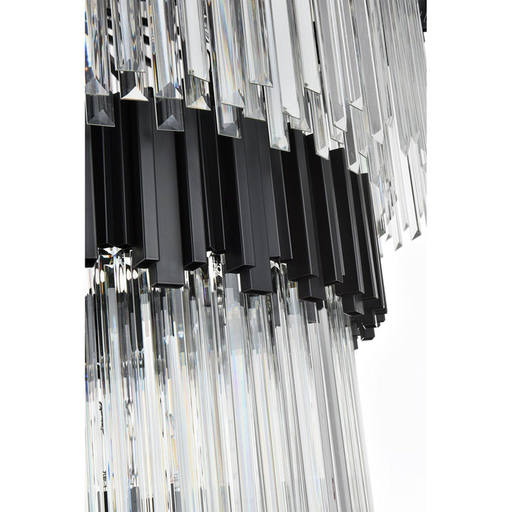 48 Inch Chandelier In Black - View 6 - Joshua Marshal