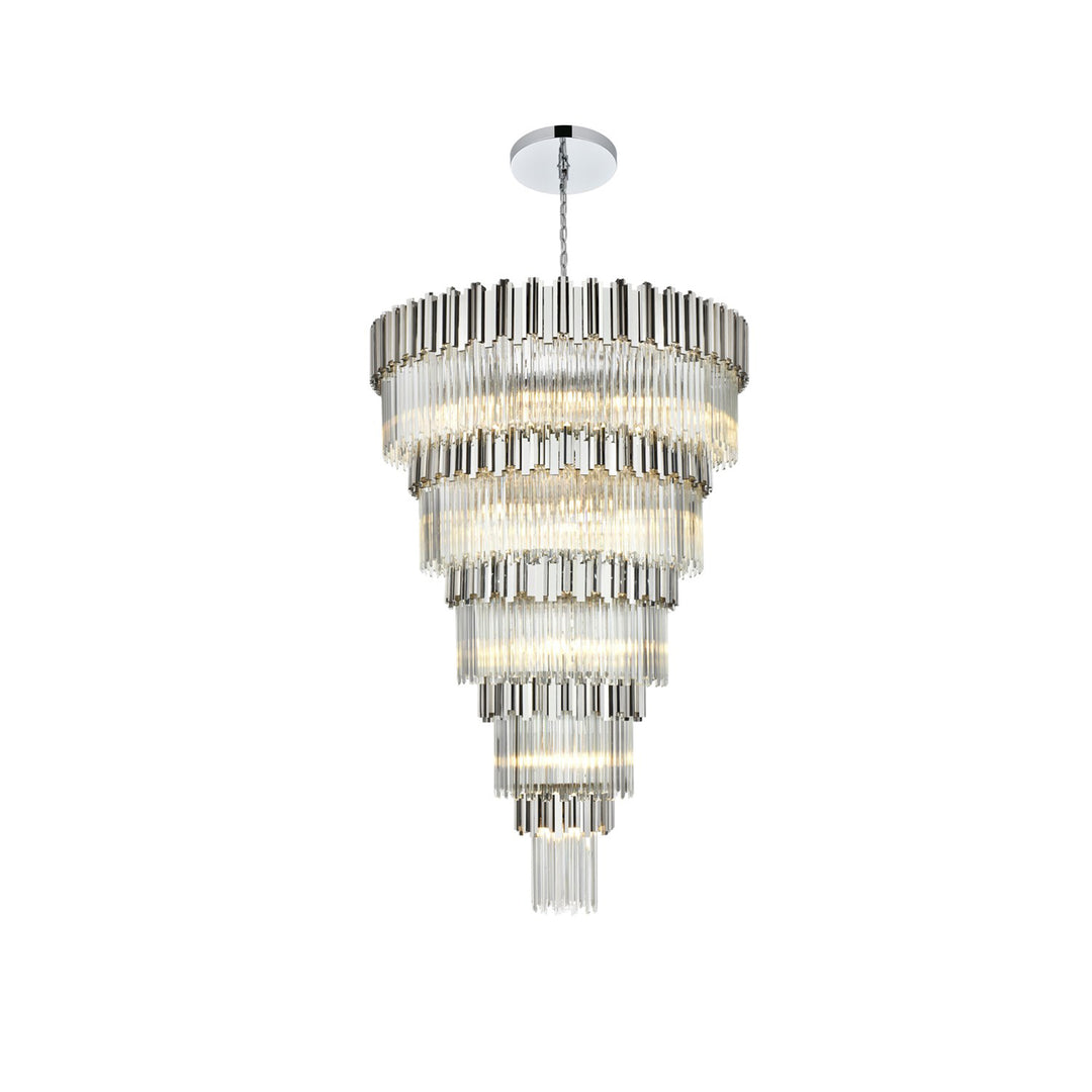 48 Inch Chandelier In Chrome - View 3 - Joshua Marshal