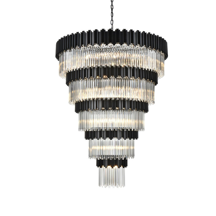 59 Inch Chandelier In Black - View 4 - Joshua Marshal