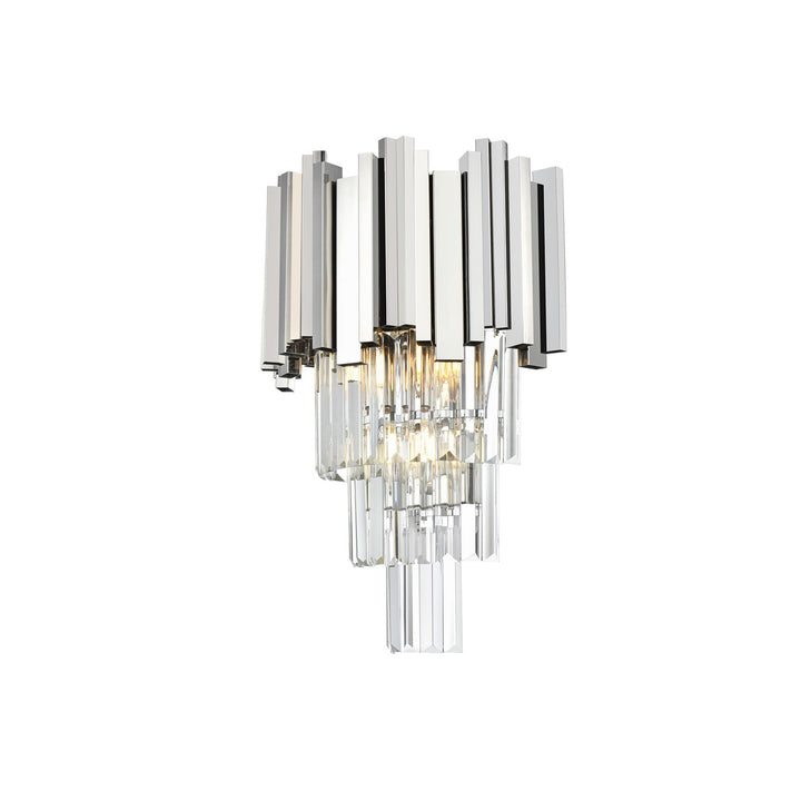 12 Inch Wall Sconce In Chrome - View 4 - Joshua Marshal