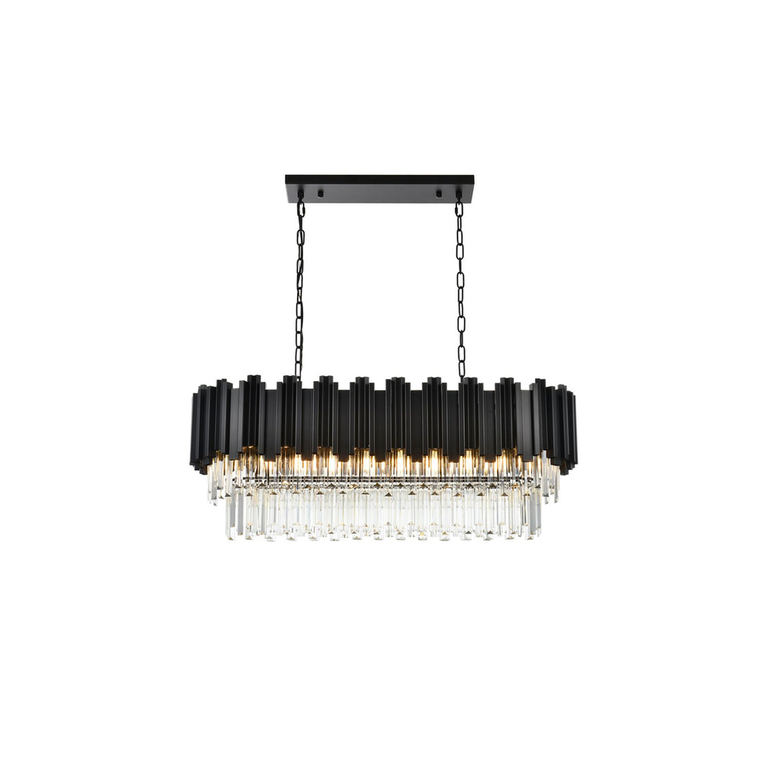 36 Inch Chandelier In Black - View 3 - Joshua Marshal