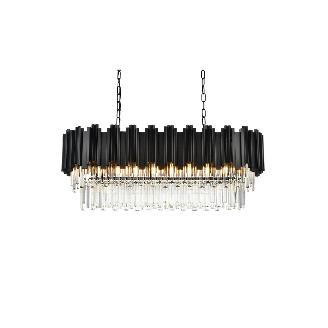 36 Inch Chandelier In Black - View 4 - Joshua Marshal