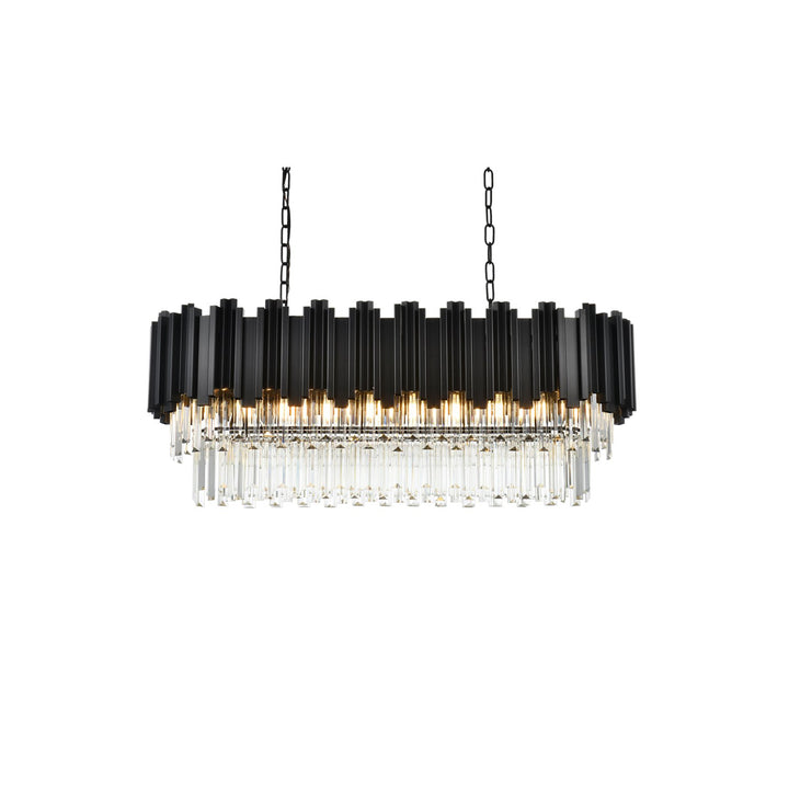 36 Inch Chandelier In Black - View 4 - Joshua Marshal
