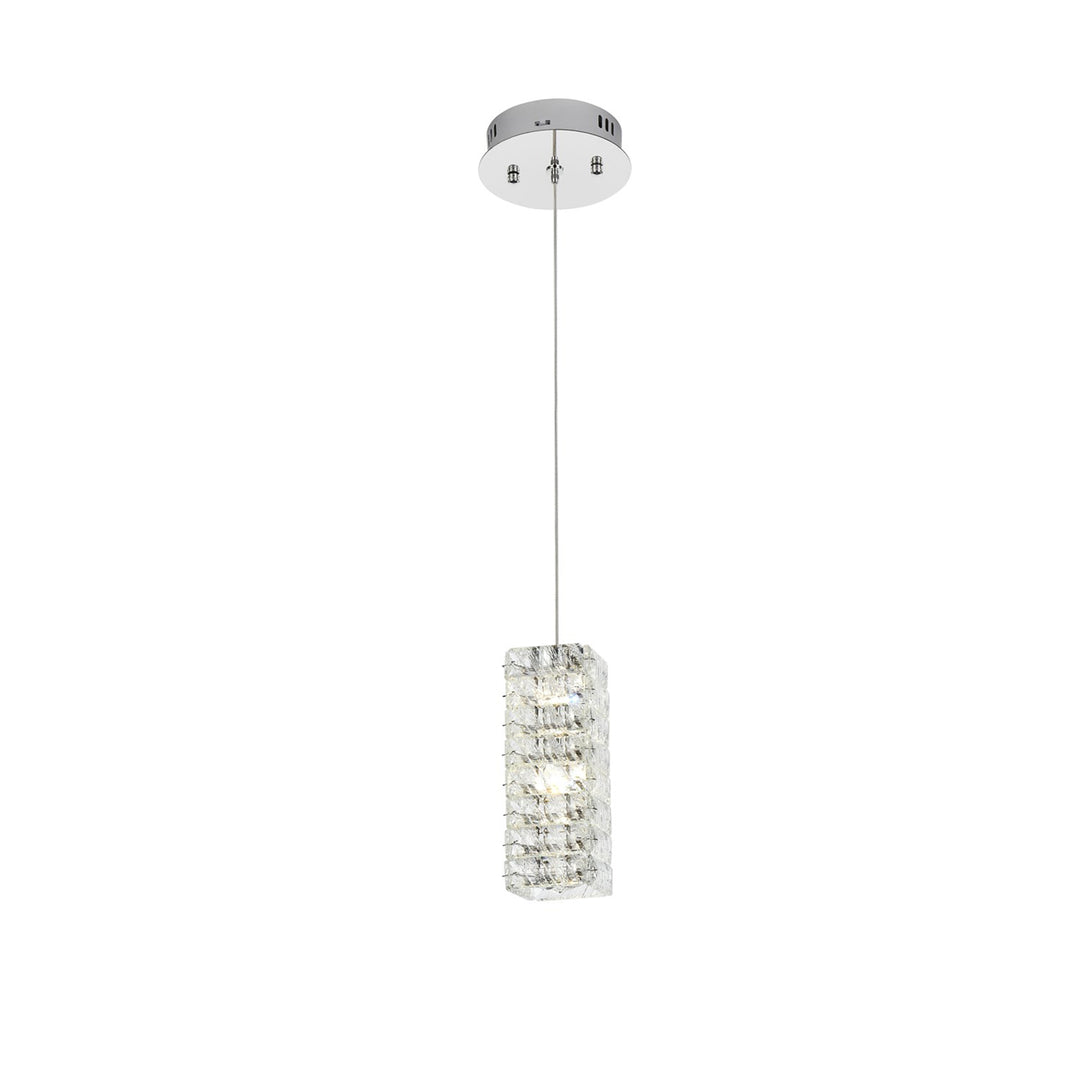 6.5 Inch Led Pendant In Chrome - View 3 - Joshua Marshal