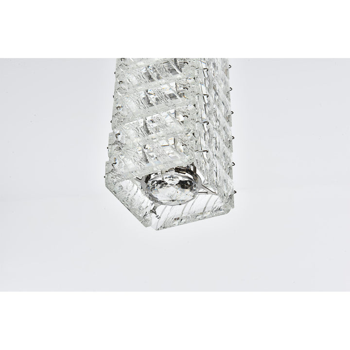 6.5 Inch Led Pendant In Chrome - View 4 - Joshua Marshal