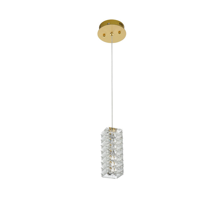 6.5 Inch Led Pendant In Satin Gold - View 4 - Joshua Marshal