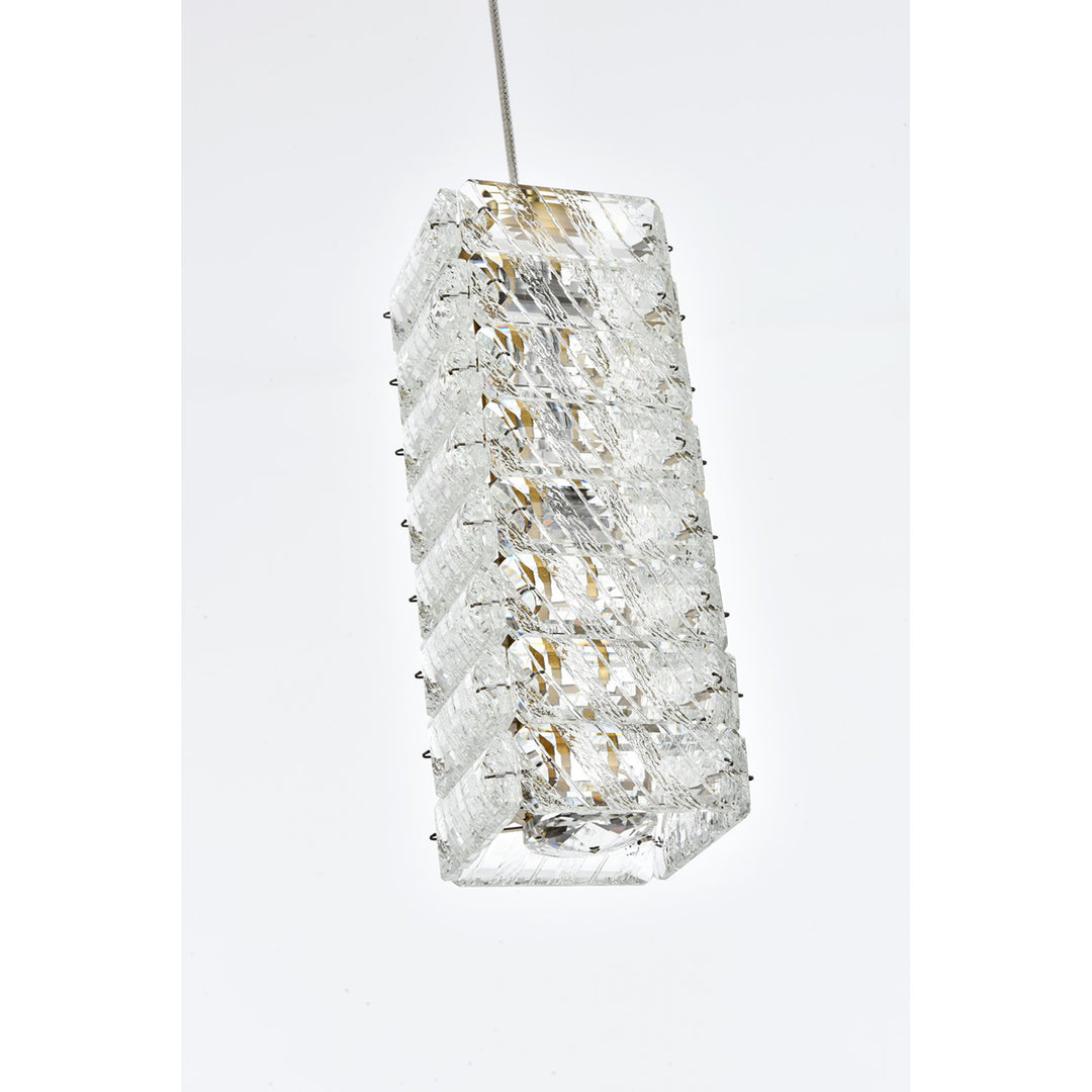 6.5 Inch Led Pendant In Satin Gold - View 5 - Joshua Marshal