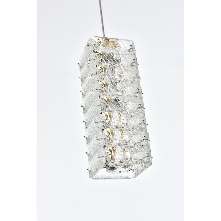 6.5 Inch Led Pendant In Satin Gold - View 5 - Joshua Marshal