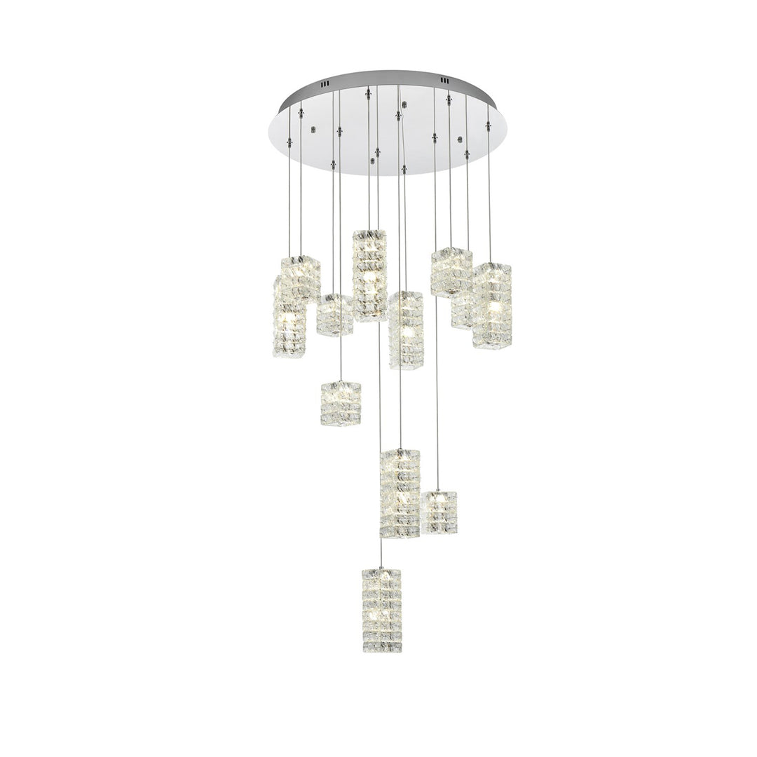 28 Inch Led Pendant In Chrome - View 3 - Joshua Marshal