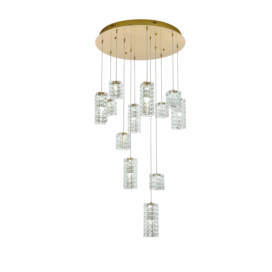 28 Inch Led Pendant In Satin Gold - View 3 - Joshua Marshal