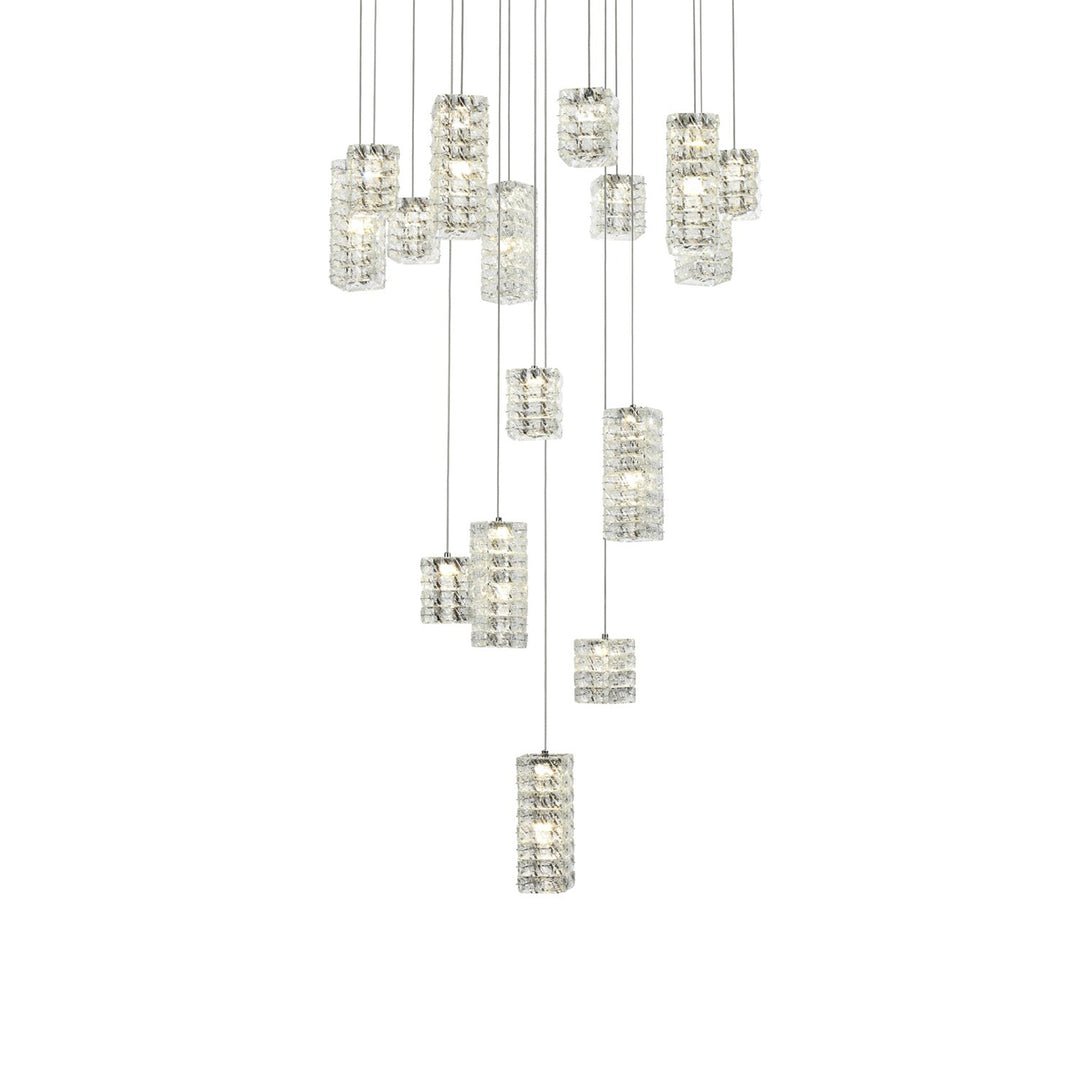 32 Inch Led Pendant In Chrome - View 4 - Joshua Marshal