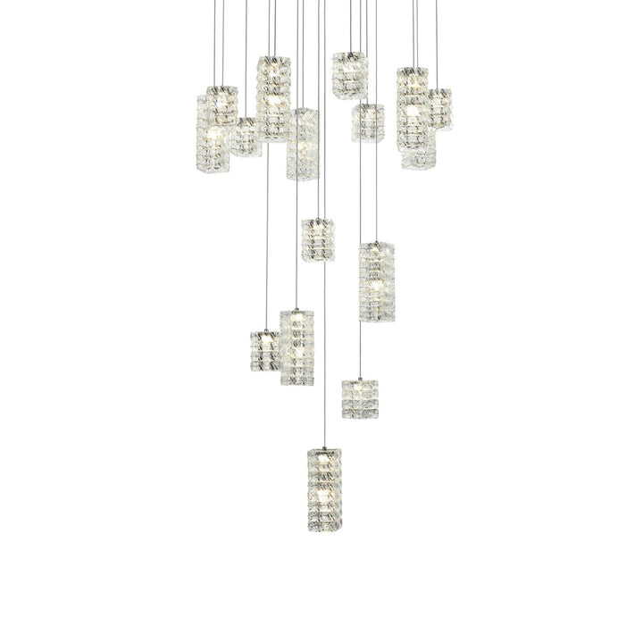 32 Inch Led Pendant In Chrome - View 4 - Joshua Marshal