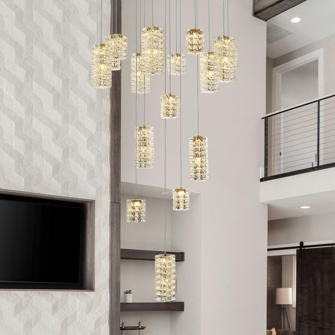 32 Inch Led Pendant In Satin Gold Satin Gold Finish - LIGHTING by Joshua Marshal