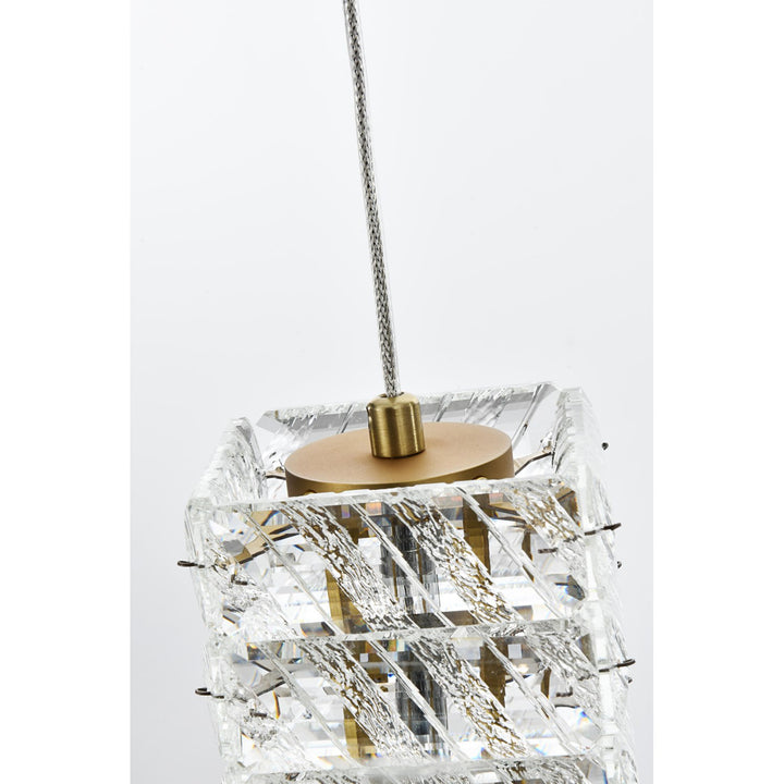 32 Inch Led Pendant In Satin Gold - View 5 - Joshua Marshal