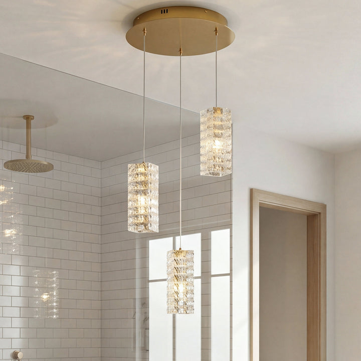 16 Inch Led Pendant In Satin Gold Satin Gold Finish - LIGHTING by Joshua Marshal