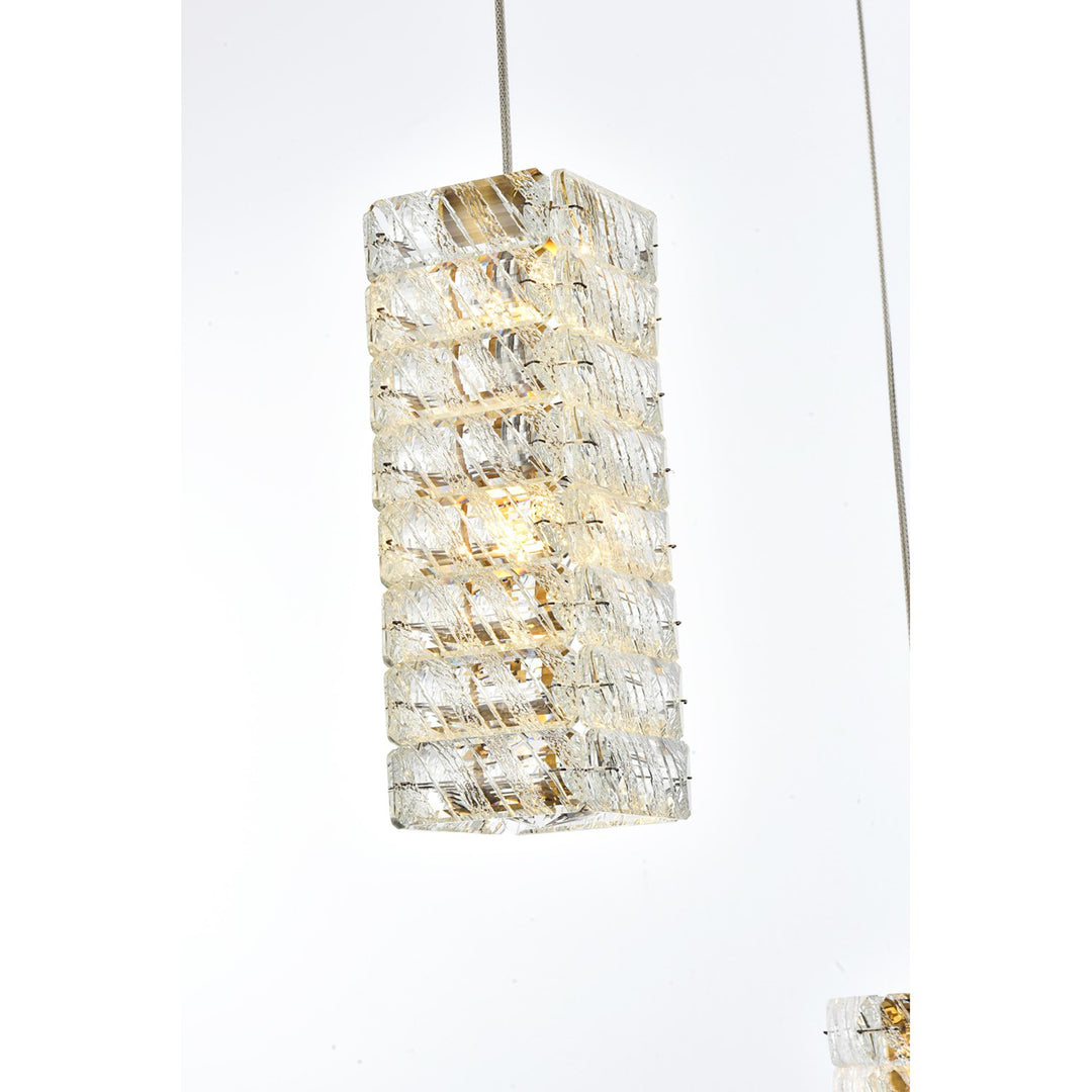 16 Inch Led Pendant In Satin Gold - View 5 - Joshua Marshal