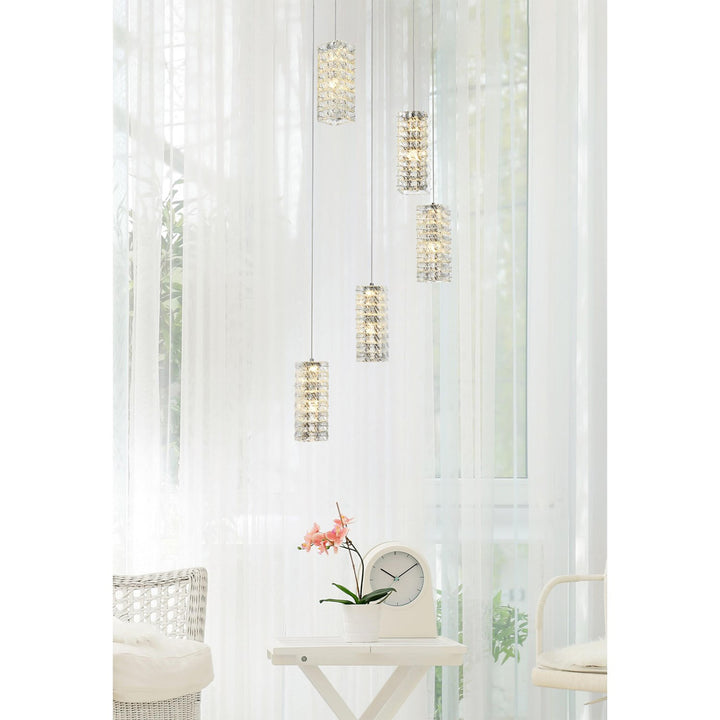 20 Inch Led Pendant In Chrome - View 2 - Joshua Marshal