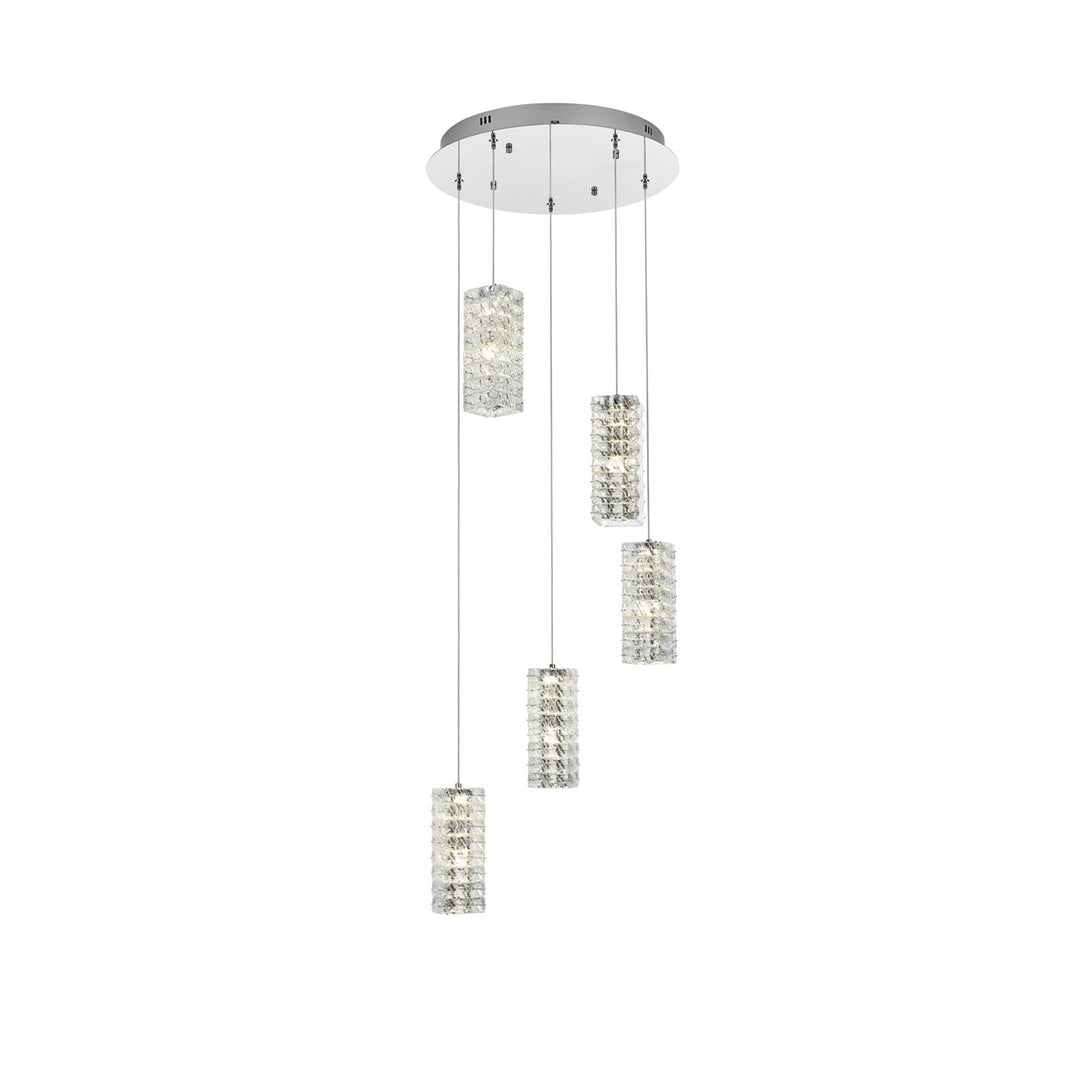 20 Inch Led Pendant In Chrome - View 3 - Joshua Marshal