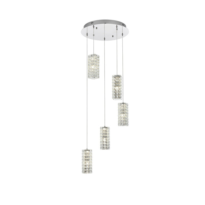 20 Inch Led Pendant In Chrome - View 3 - Joshua Marshal