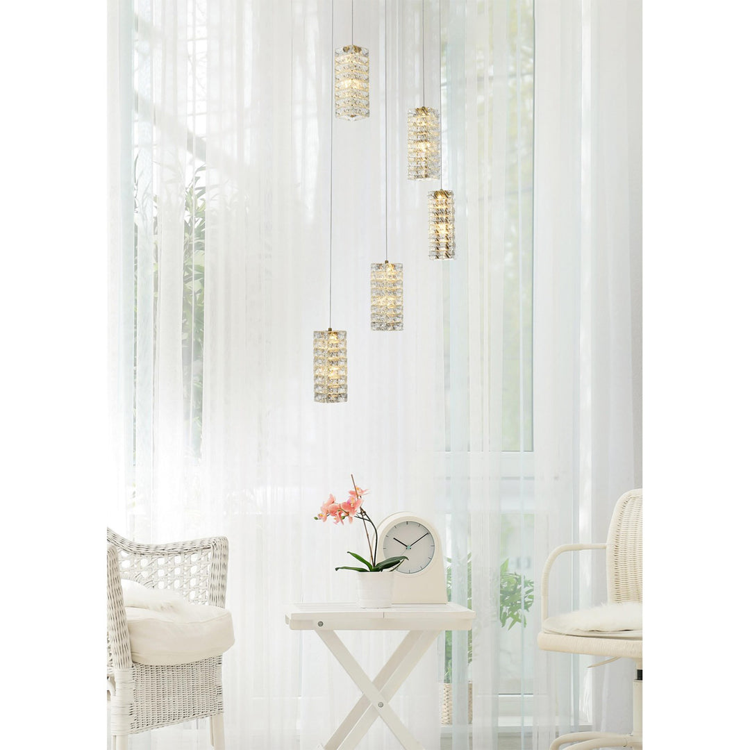 20 Inch Led Pendant In Satin Gold - View 2 - Joshua Marshal