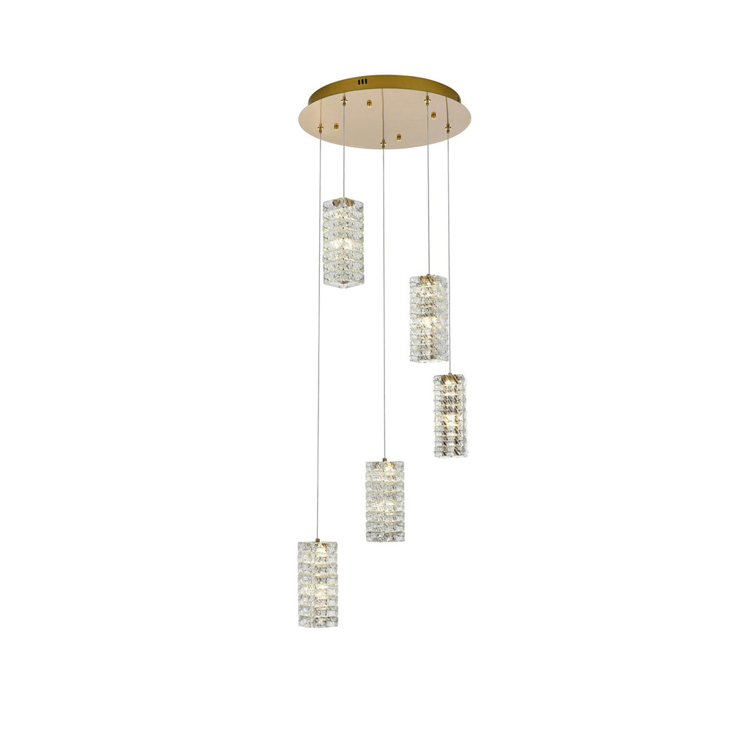20 Inch Led Pendant In Satin Gold - View 3 - Joshua Marshal