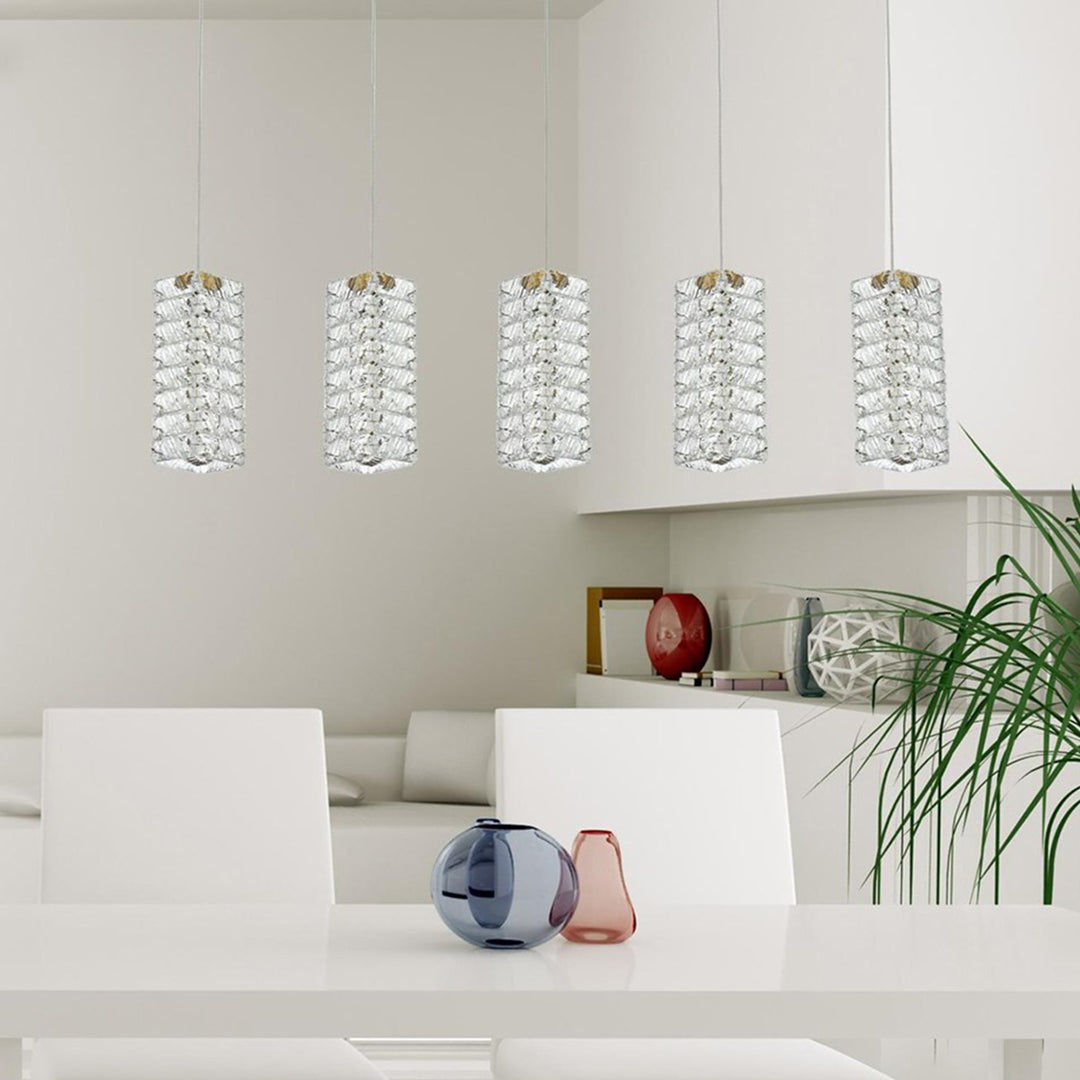 40 Inch Led Pendant In Satin Gold Satin Gold Finish - LIGHTING by Joshua Marshal