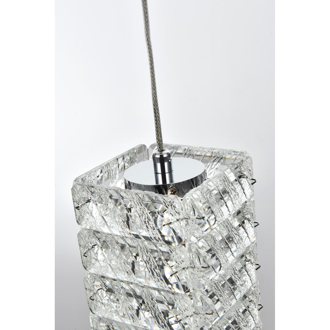 24 Inch Led Pendant In Chrome - View 4 - Joshua Marshal