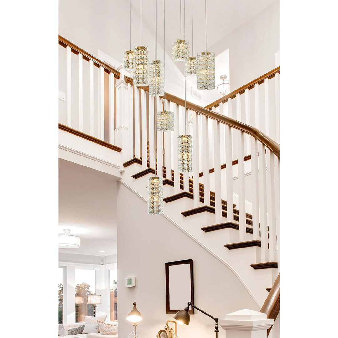 24 Inch Led Pendant In Satin Gold - View 2 - Joshua Marshal