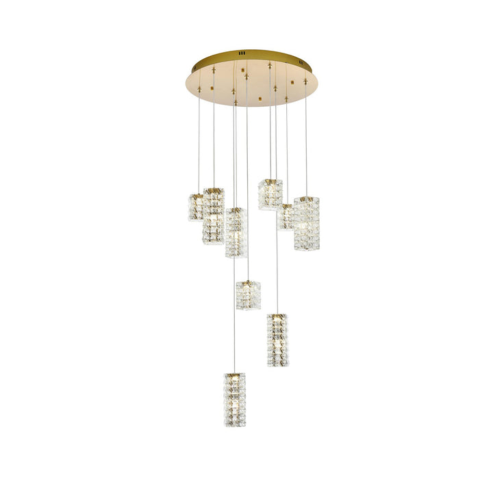 24 Inch Led Pendant In Satin Gold - View 3 - Joshua Marshal